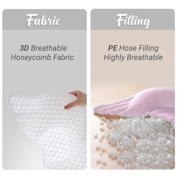 Sunveno Infant Head Shaper Wings Pillow, Color: pink, 7 image
