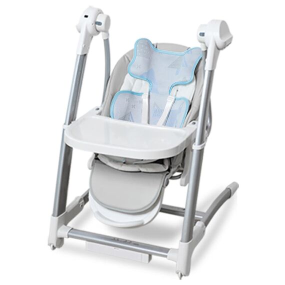 Teknum Breathable 3D Mesh Liner Pad For Baby Stroller Car Seat High Chair Cradle 0-6 Years, Color: Blue, 5 image