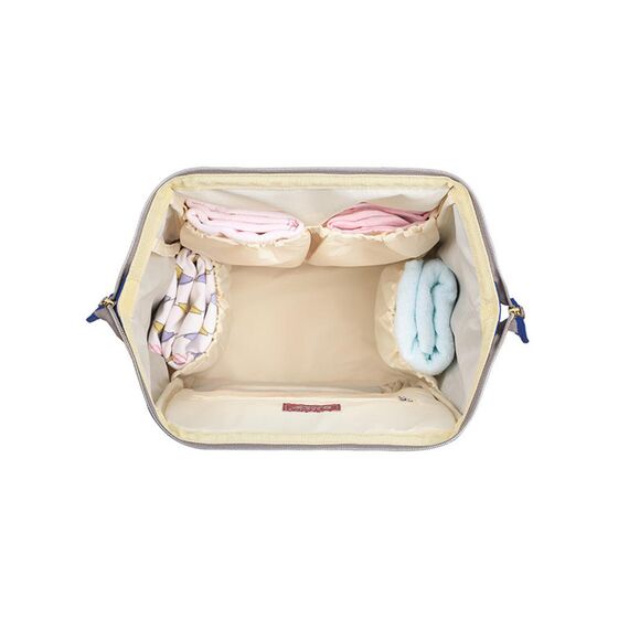 Sunveno Diaper Bag With Usb Port, Color: Navy Blue, 6 image