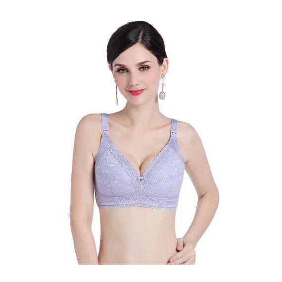 Sunveno Maternity Nursing Bra, Color: Lavender, Maternity Size: 85B, 9 image