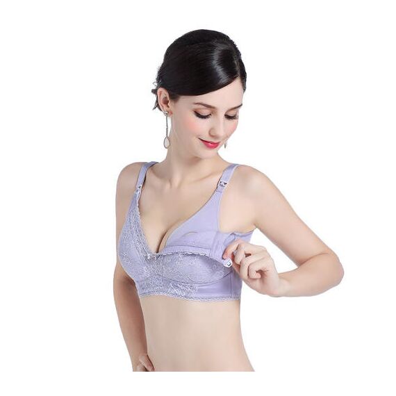 Sunveno Maternity Nursing Bra, Color: Lavender, Maternity Size: 85D