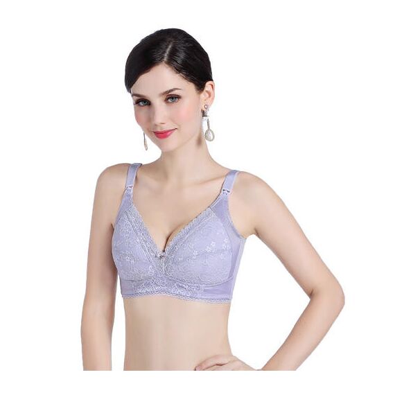Sunveno Maternity Nursing Bra, Color: Lavender, Maternity Size: 85C, 2 image