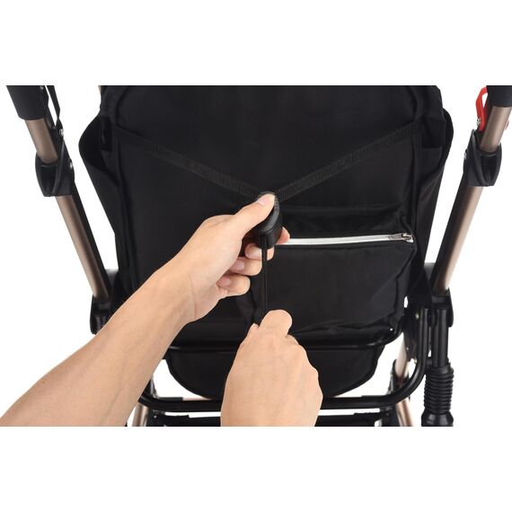 Teknum 3In1 Baby Stroller With Bassinet Reversible Seat 0-3 Years 18Kg, Color: Black, 7 image