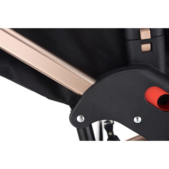 Teknum 3In1 Baby Stroller With Bassinet Reversible Seat 0-3 Years 18Kg, Color: Black, 9 image