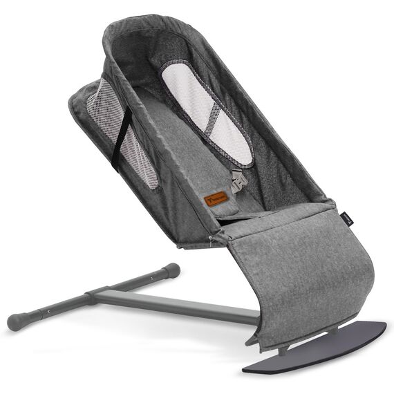 Teknum Baby Bouncer Recliner Seat With Grab Toys 0-6 Months 9Kg, Color: Grey