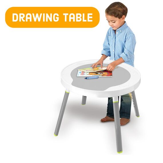 Teknum 4-In-1 Activity Jumper Feeding Chair Drawing Table & Playing Station With Musical Mat & Piano White 4+ Months, 5 image