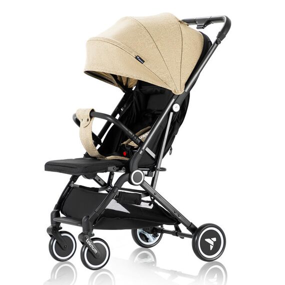 Teknum Travel Cabin Baby Stroller With Coffee Cup Holder 0–48 Months Up To 22Kg, Color: Ivory, 5 image