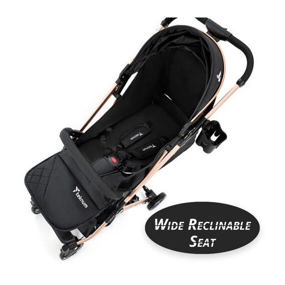 Teknum Explorer Travel Stroller With Sunveno Diaper Bag And Hooks Black 6–36 Months Up To 15Kg, Color: Black, 10 image