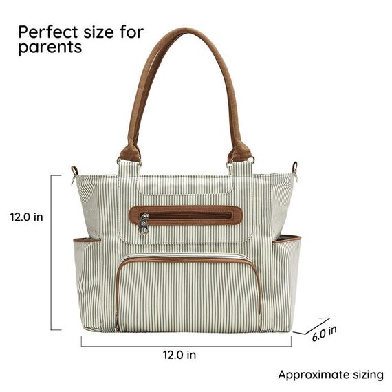 Teknum 3 In 1 Pram Stroller With Diaper Bag Bundle 0–3 Years Up To 18Kg, Color: Khaki, 7 image