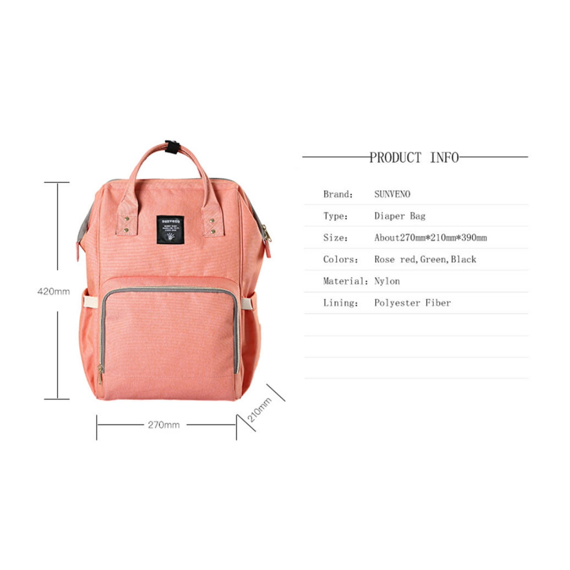 Teknum A1 Green Stroller With Sunveno Grey Diaper Bag 0–4 Years Up To 20Kg, Color: pink, 6 image