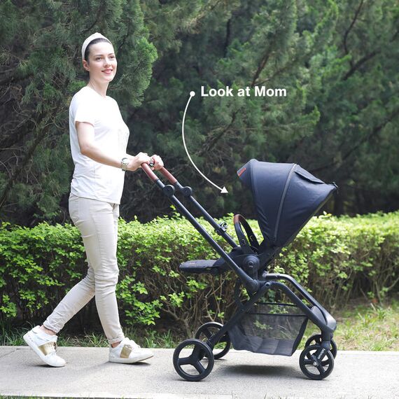 Teknum Stroll-1 Travel System With Reversible Stroller And Compacto Baby Car Seat Black 0–4 Years Up To 22Kg, Color: Black, 12 image