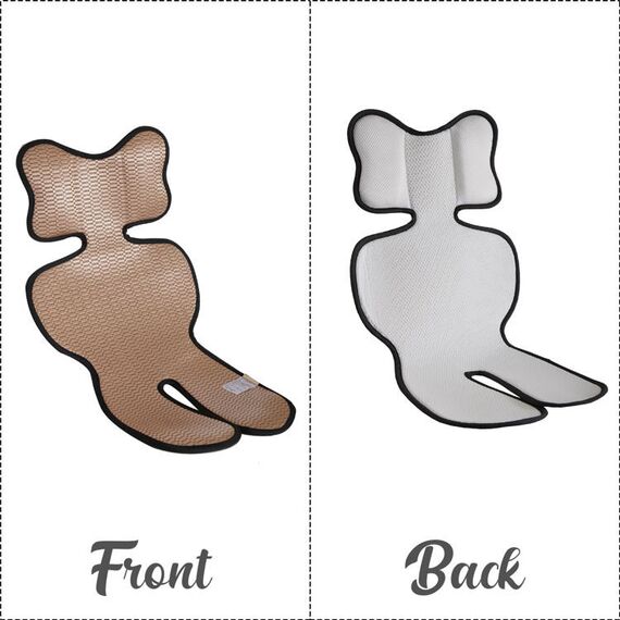 Teknum Breathable Cool Liner Pad For Baby Stroller Car Seat High Chair & Cradle Beige 0–6 Years, 2 image