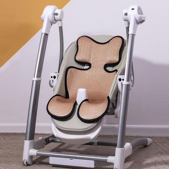 Teknum Breathable Cool Liner Pad For Baby Stroller Car Seat High Chair & Cradle Beige 0–6 Years, 4 image