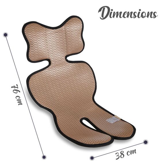 Teknum Breathable Cool Liner Pad For Baby Stroller Car Seat High Chair & Cradle Beige 0–6 Years, 5 image