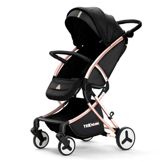 Teknum Feather Lite Traveler A1 Baby Stroller 0-4 Years 20Kg, Color: Black