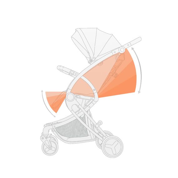 Teknum Feather Lite Traveler A1 Baby Stroller 0-4 Years 20Kg, Color: Black, 12 image