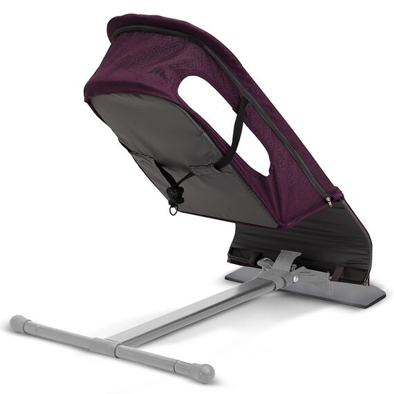 Teknum Baby Bouncer Recliner Seat With Grab Toys 0-6 Months 9Kg, Color: Purple, 3 image