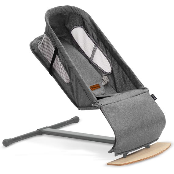Teknum Baby Bouncer Recliner Seat With Grab Toys 0-6 Months 9Kg, Color: Dark Grey