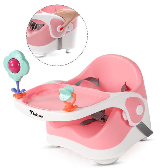 Teknum Portable Booster Chair 6-36 Months 15Kg, Color: pink, 3 image