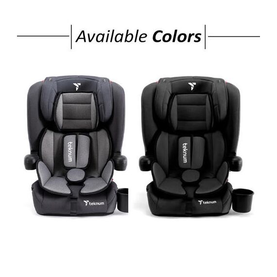 Teknum Pack And Go Car Seat Group 1/2/3 Foldable Portable 9Kg–36Kg, Color: Black, 15 image