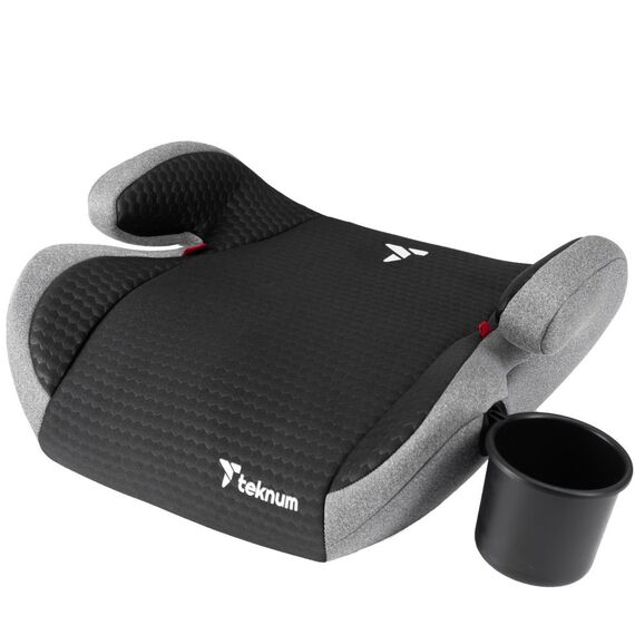Teknum Pluto Car Seat Booster Group 2/3 15Kg–36Kg 4–12 Years, Color: Grey