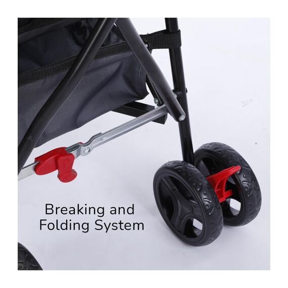Teknum Eco Lite Baby Stroller Lightweight Foldable 6 Months+ Up To 15Kg, Color: Yellow Wave, 4 image