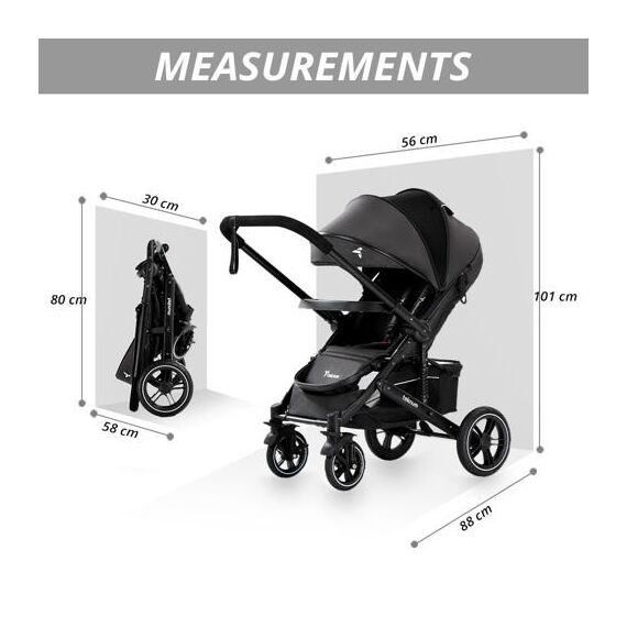 Teknum Reversible Moon Walk Baby Stroller 6-36 Months, 12 image