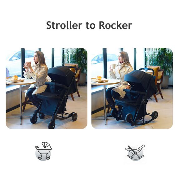 Teknum 2In1 Glide Baby Stroller With Rocker Function 0-36 Months, 12 image