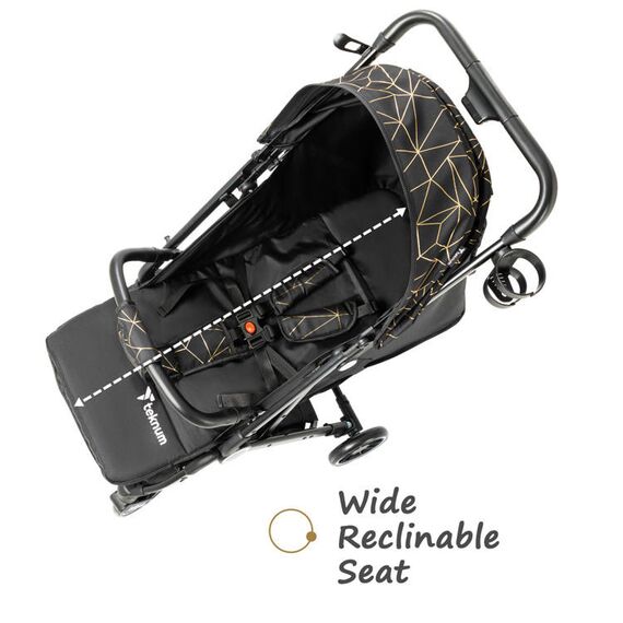 Teknum Travelzen Baby Stroller With Coffee Cup Holder 0–48 Months Up To 22Kg, Color: Black Gold, 7 image