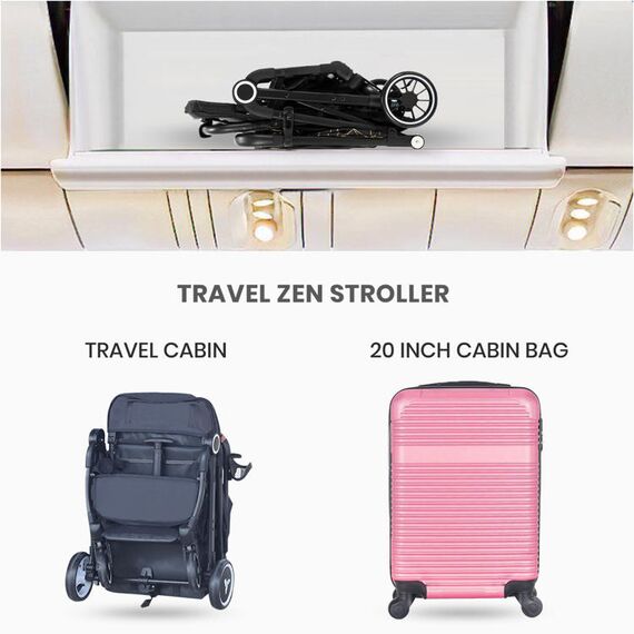 Teknum Travelzen Baby Stroller With Coffee Cup Holder 0–48 Months Up To 22Kg, Color: Black Gold, 13 image