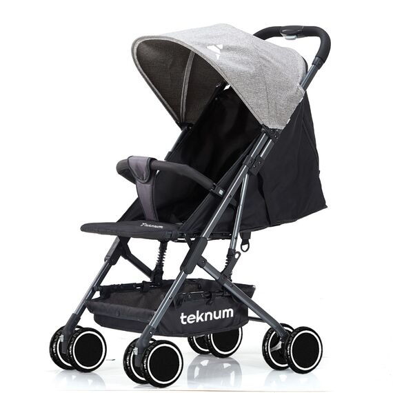 Teknum Yoga Lite Stroller Cabin Fold 6–36 Months Up To 15Kg, Color: Grey, 2 image