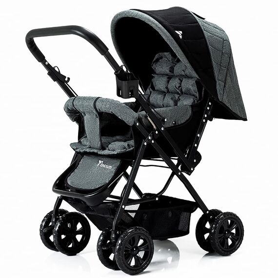 Teknum Look At Me Reversible Baby Stroller 0–36 Months Up To 15Kg, Color: Grey