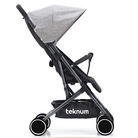 Teknum Yoga Lite Stroller With Diaper Bag Combo Black 6–36 Months Up To 15Kg, Color: Grey, 3 image