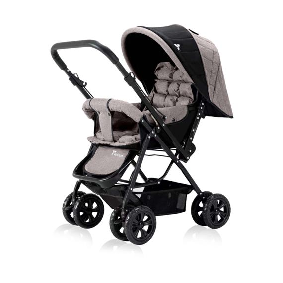 Teknum Look At Me Reversible Baby Stroller With Sunveno Diaper Bag, 2 image