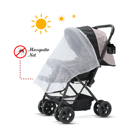 Teknum Look At Me Reversible Baby Stroller With Sunveno Diaper Bag, 3 image