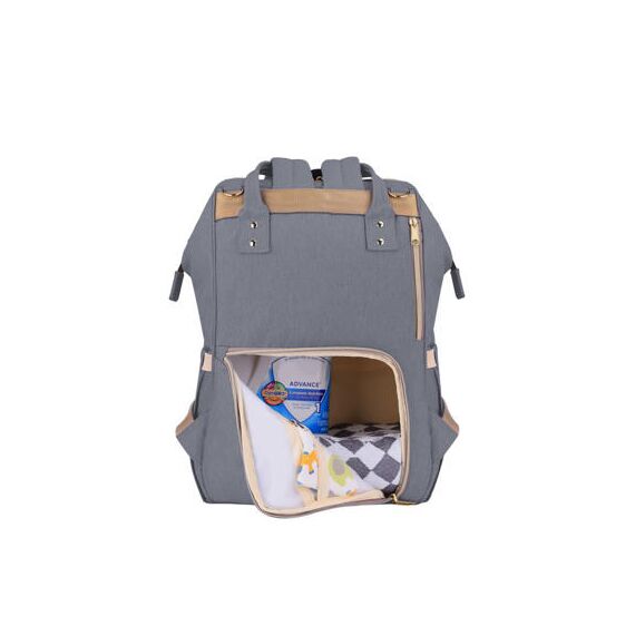 Sunveno Diaper Bag With Usb Port And Diaper Caddy Organizer Set, Color: Dark Grey, 4 image