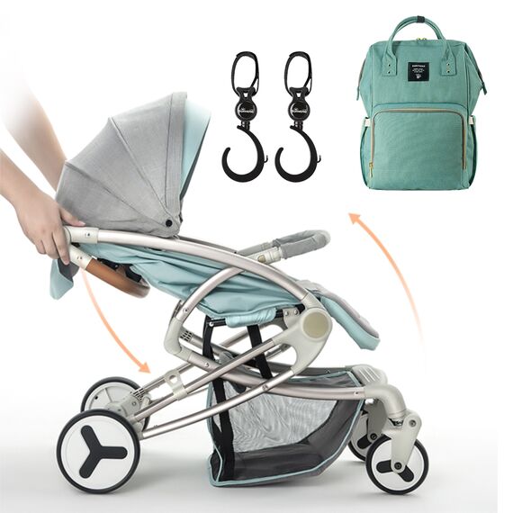 Teknum Feather Lite Traveler A1 Baby Stroller Combo With Sunveno Diaper Bag And Hooks 0-4 Years, 5 image