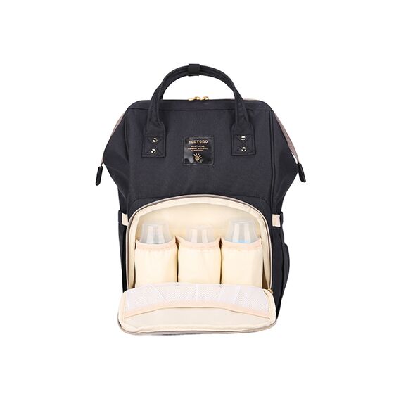 Teknum 3 In 1 Stroller Black With Sunveno Diaper Bag And Hooks 0–3 Years Up To 18Kg, Color: Gold, 5 image