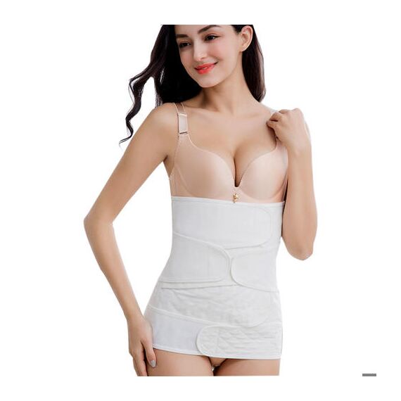 Sunveno Breathable Postpartum Abdominal Belt, Color: White, Maternity Size: XXL