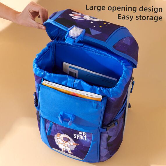 Sunveno Ergonomic School Bag 14.1 Inch Laptop Compatible, Color: Blue, 4 image