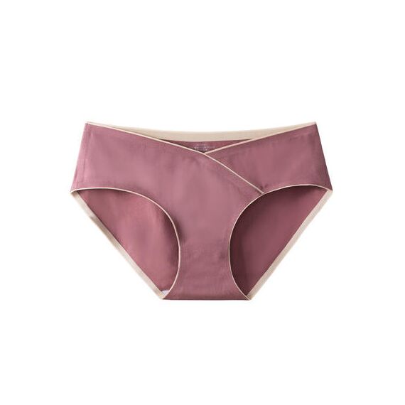 Sunveno Maternity Seamless Low Waist Briefs Set Of 5, Color: Multicolor, Maternity Size: M, 4 image