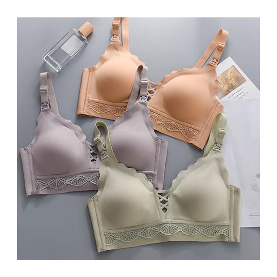 Sunveno Maternity Feeding Bra, Color: Green, Maternity Size: L, 3 image