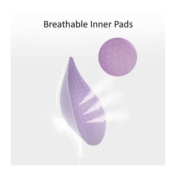 Sunveno Maternity Cross Fit Nursing & Sleep Bra, Color: Purple, Maternity Size: L, 8 image