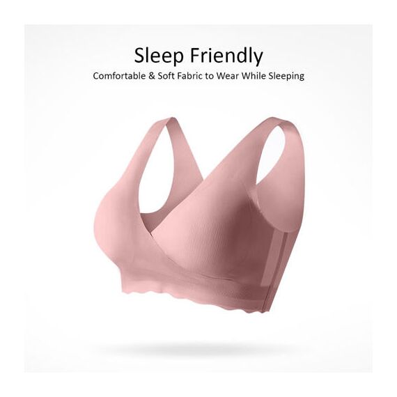 Sunveno Maternity Cross Fit Nursing & Sleep Bra, Color: Brown, Maternity Size: XXXXL, 11 image