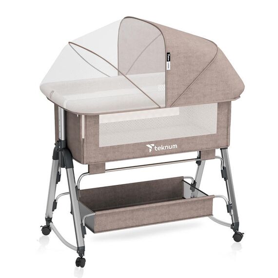 Teknum Sleepzen 1 Bedside Crib 0-2 Years, Color: Ivory