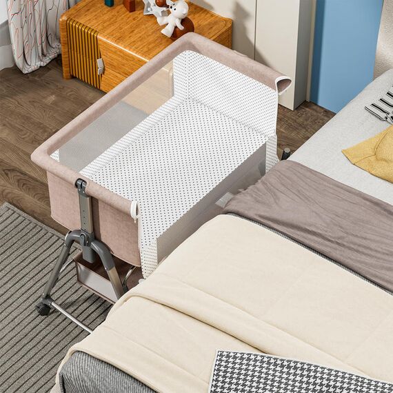 Teknum Sleepzen 1 Bedside Crib 0-2 Years, Color: Ivory, 2 image
