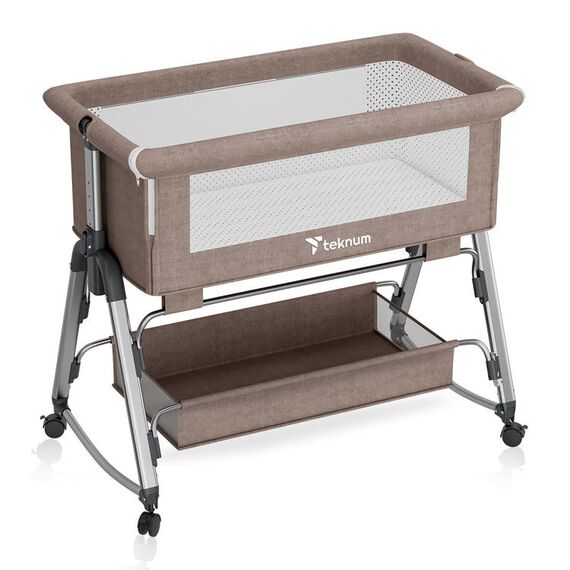 Teknum Sleepzen 1 Bedside Crib 0-2 Years, Color: Ivory, 7 image
