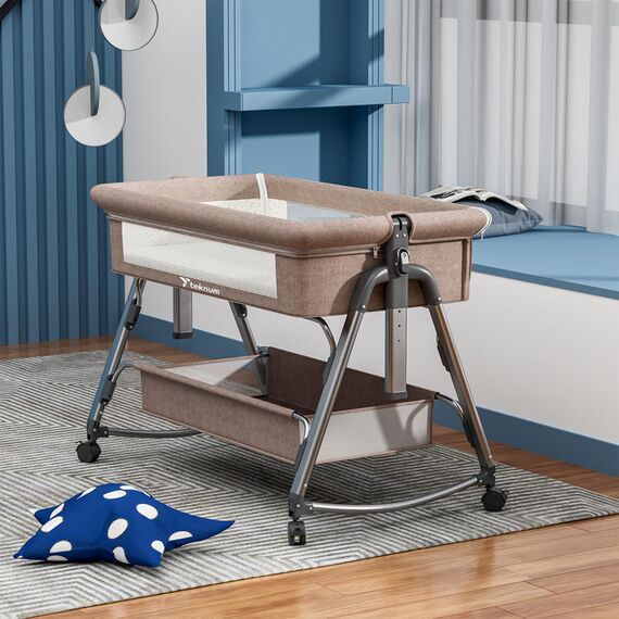 Teknum Sleepzen 1 Bedside Crib 0-2 Years, Color: Ivory, 9 image