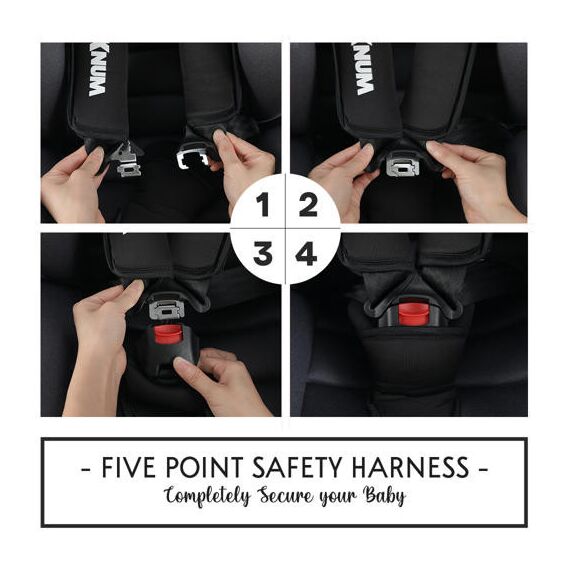 Teknum Nova Car Seat Group 1/2/3 9-36Kg 9 Months-12 Years, Color: Black, 10 image