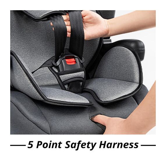 Teknum Pack And Go Car Seat Group 1/2/3 Foldable Portable 9Kg–36Kg, Color: Grey, 12 image